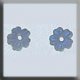 12212 Glass Treasures-Very Petite Flower 5.5mm Matte Crystal Ab (Qty. 2) MAIN
